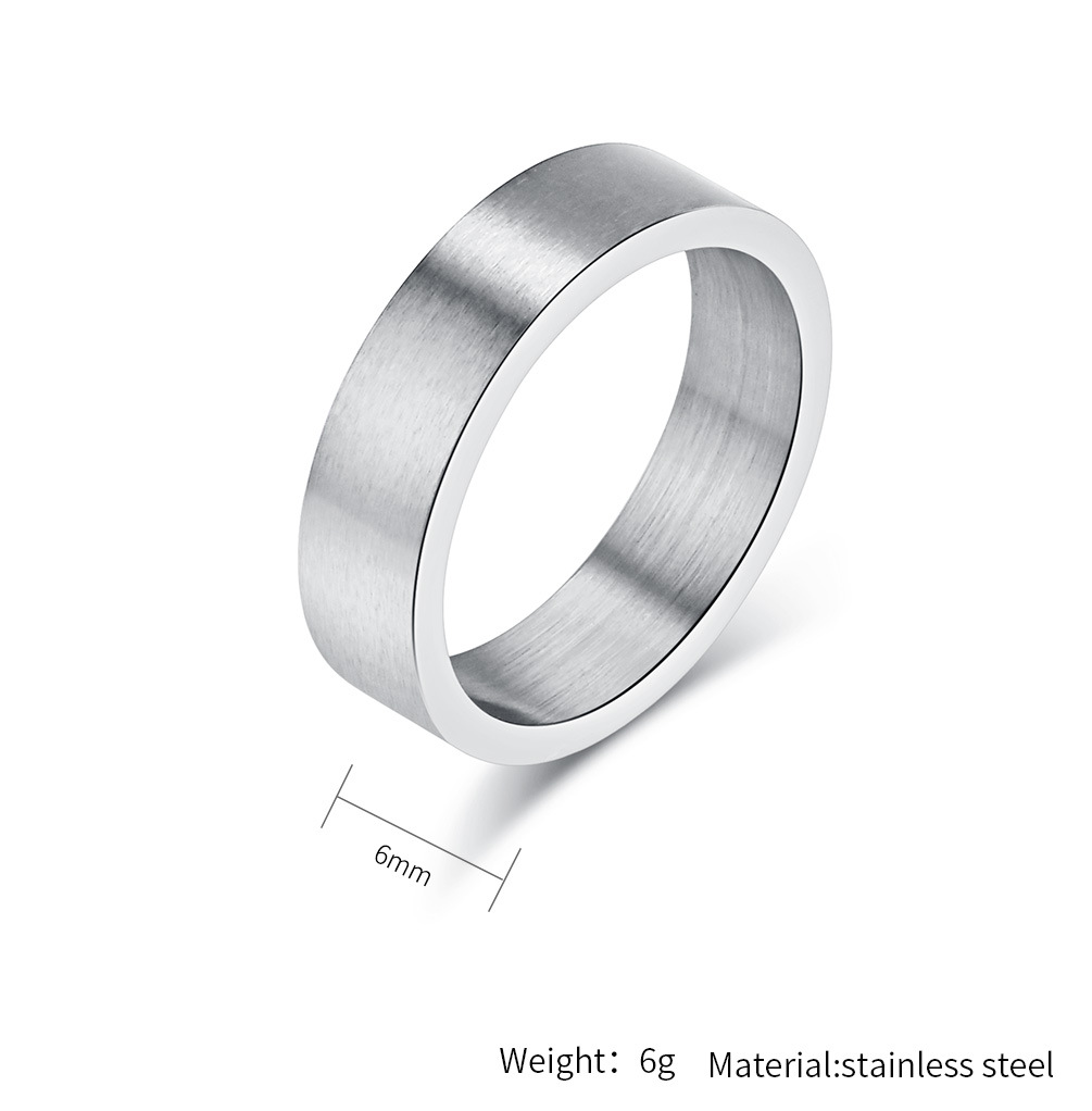 304 Stainless Steel Basic Modern Style Classic Style Solid Color Rings