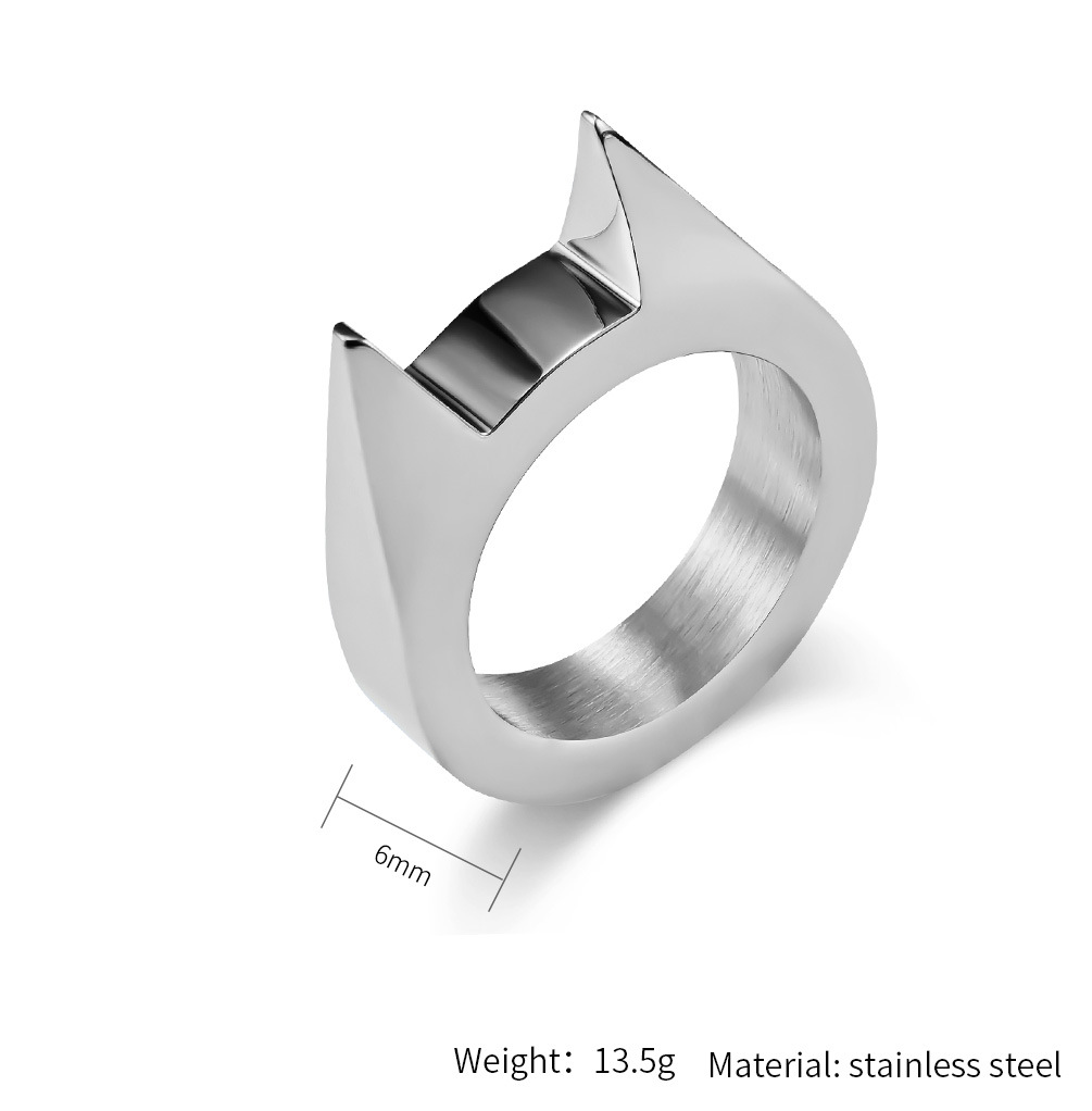 304 Stainless Steel Simple Style Classic Style Commute Cat Rings