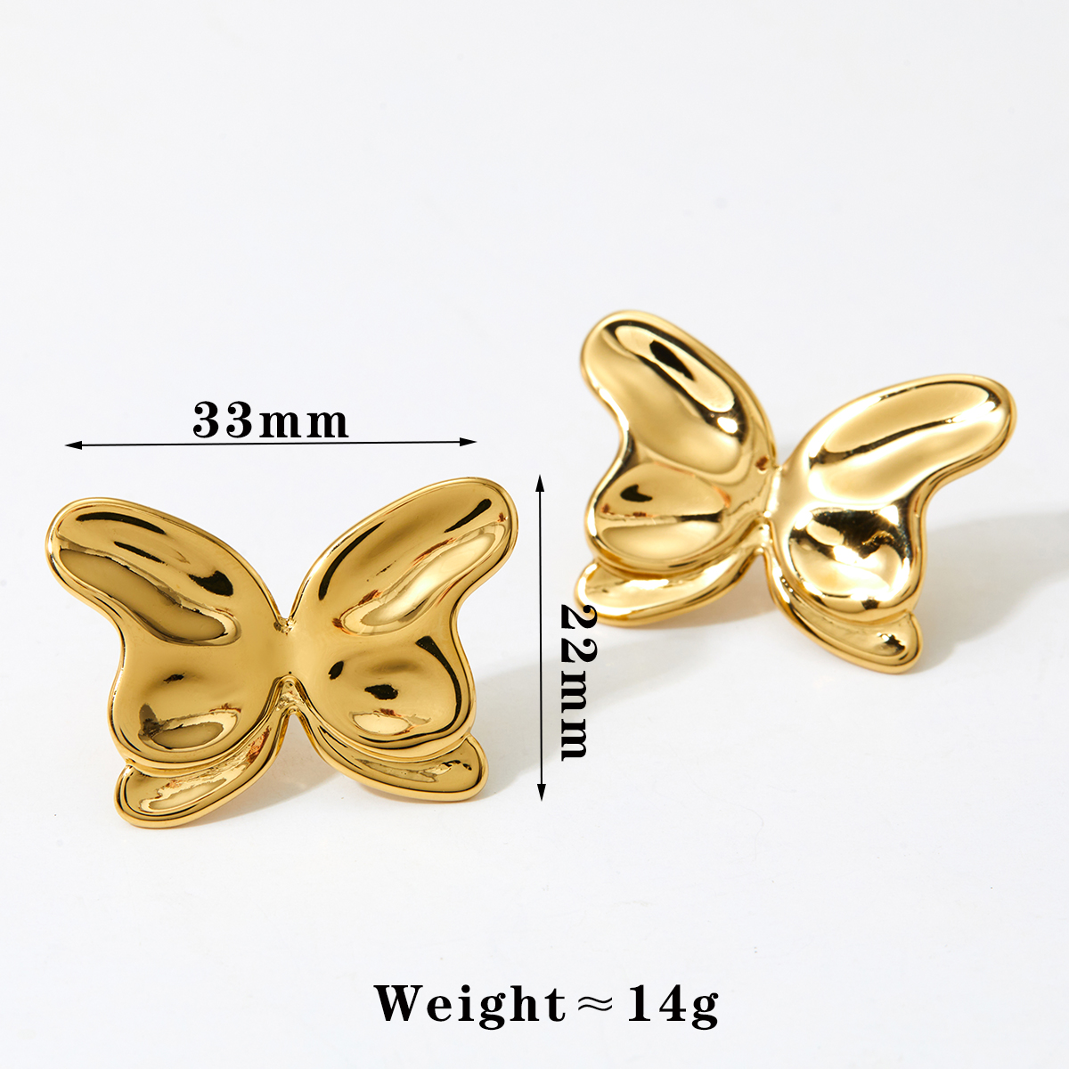 1 Pair Basic Modern Style Classic Style Butterfly 316 Stainless Steel  Ear Studs - 1