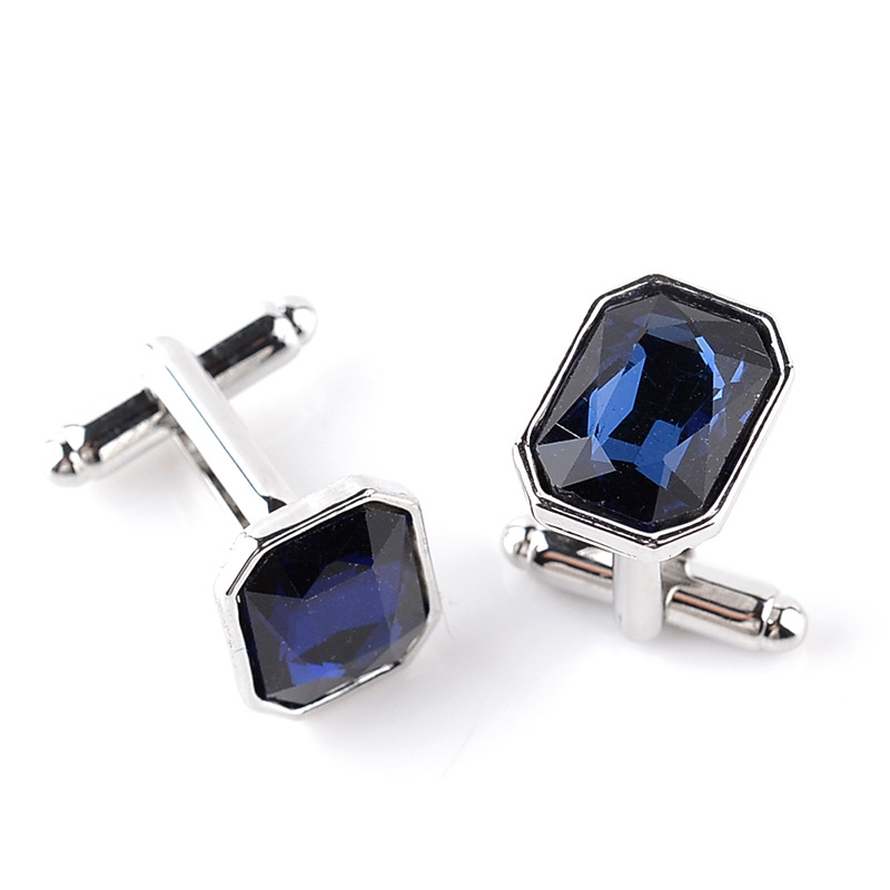 Suit Shirt Cufflinks Glass Drill Cufflink