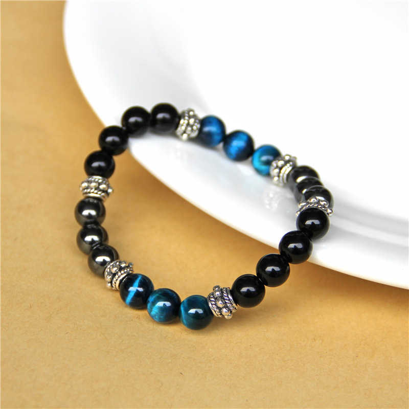 Simple Style Gradient Color Natural Stone Handmade Bracelets