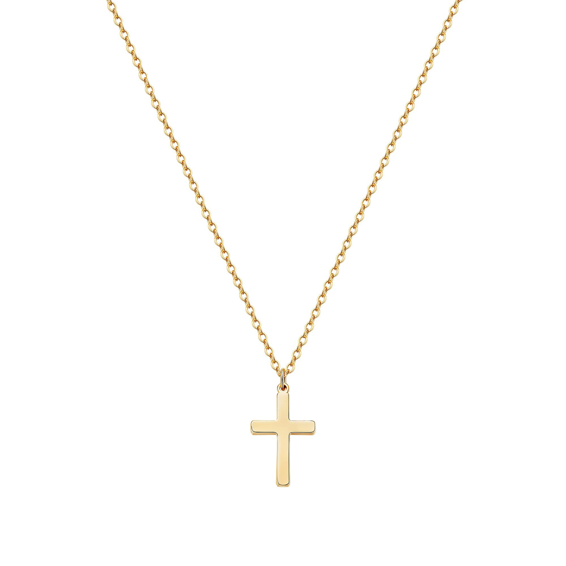 Wholesale Hip-hop Cross Stainless Steel Titanium Steel Pendant Necklace