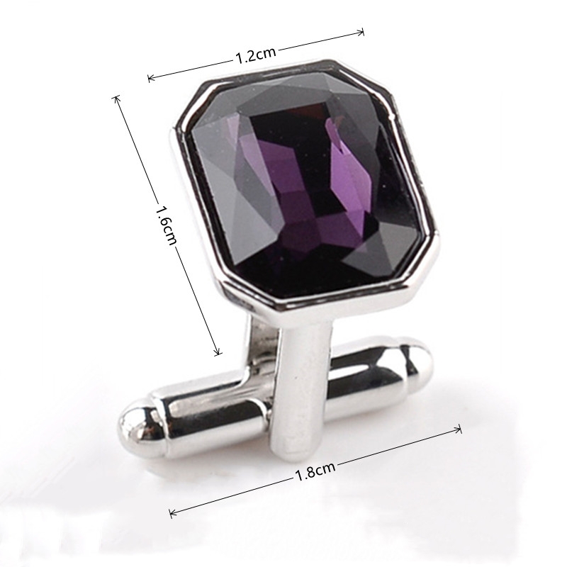 Suit Shirt Cufflinks Glass Drill Cufflink