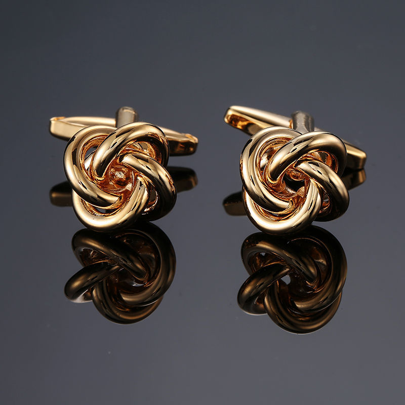 Simple Style Solid Color Copper Plating Unisex Cufflinks 1 Pair